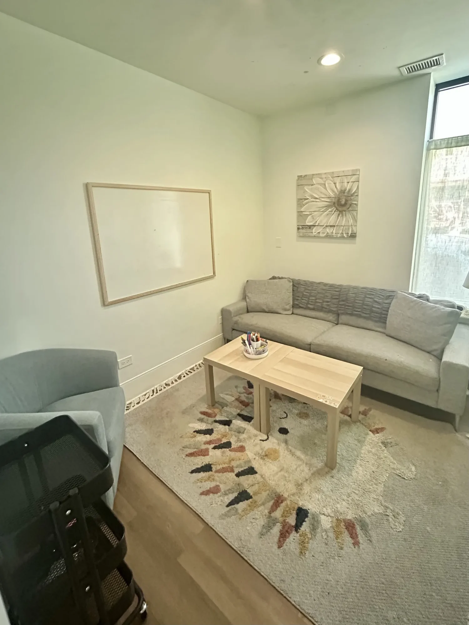 Therapy office interior at IFC Bucktown