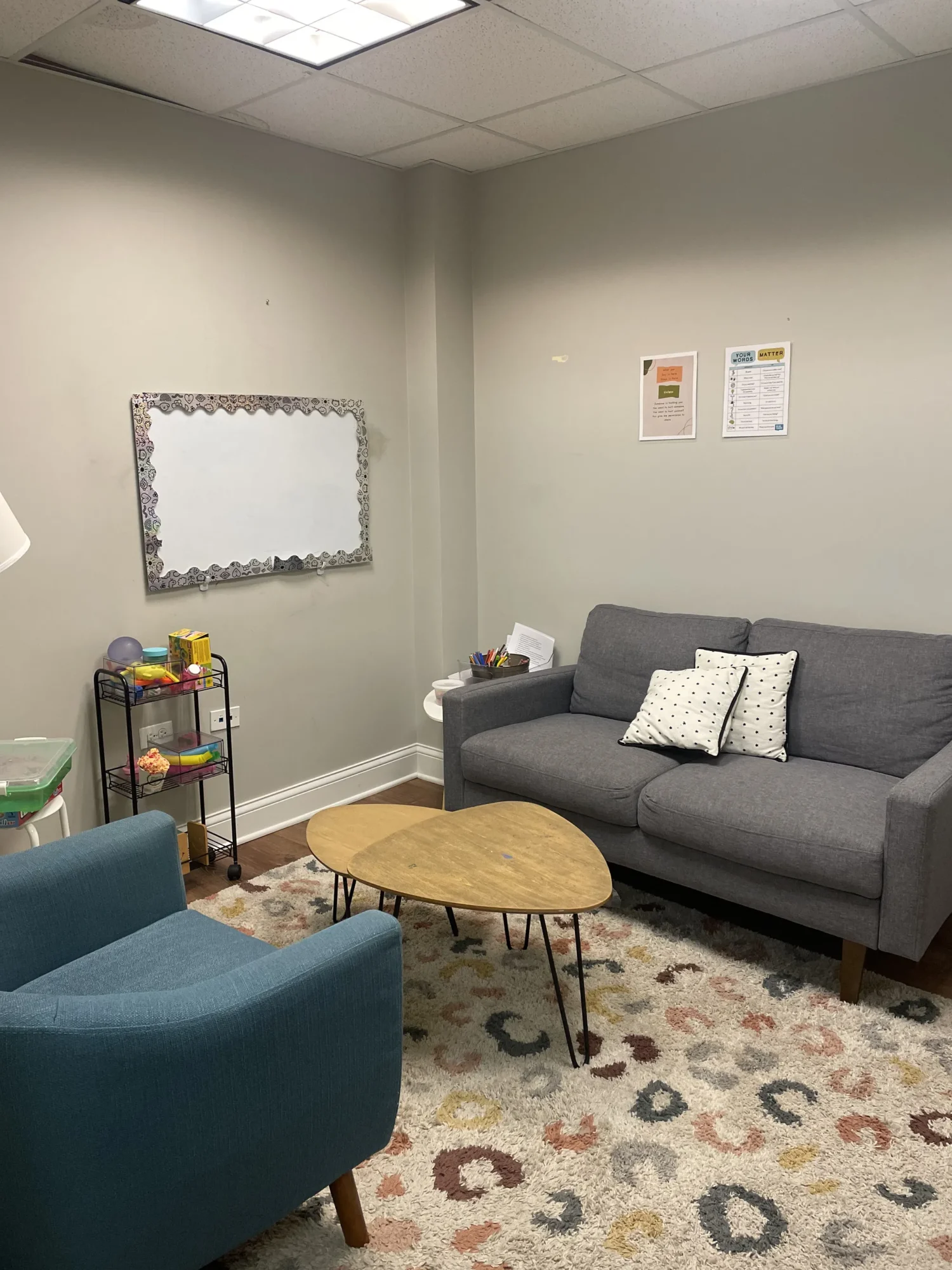 Counseling room at IFC's River Forest office