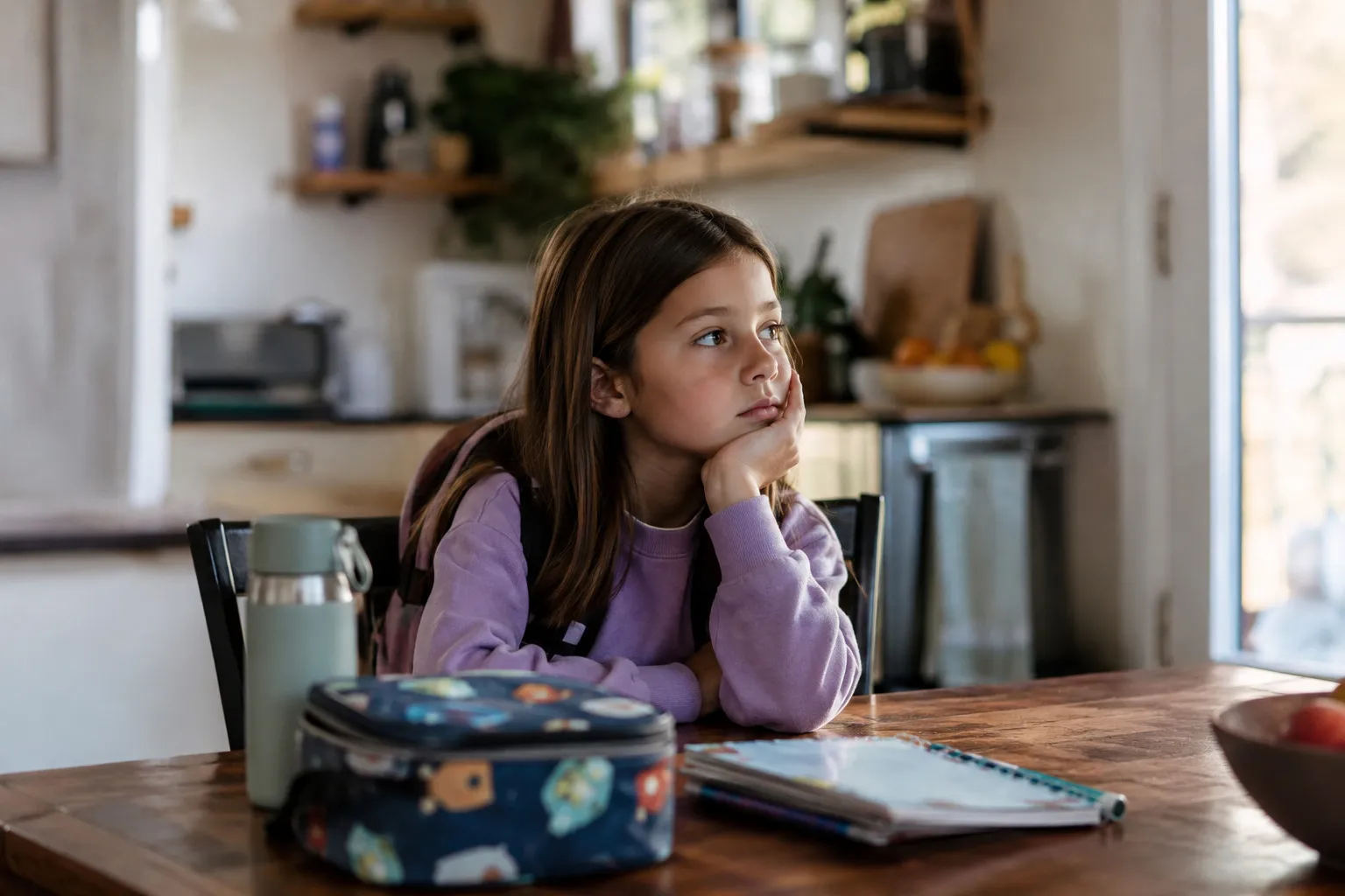 Back to School-2000w Child experiencing anxiety or stress related to school